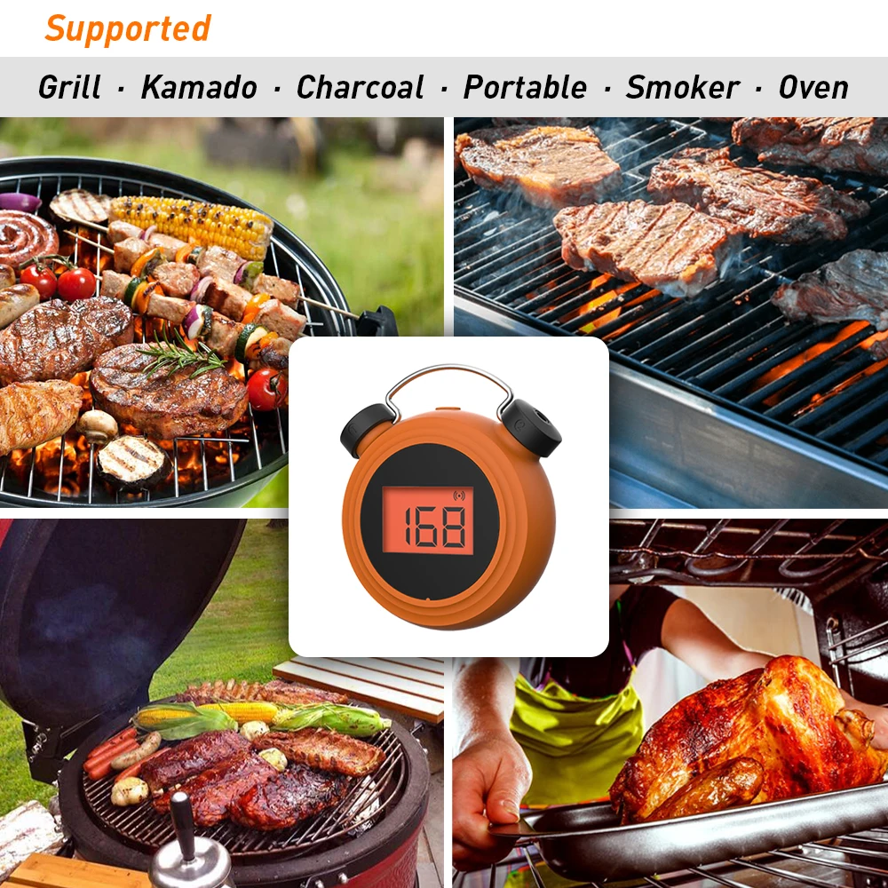 Цифровой термометр AidMax MiniClock кухонный прибор для измерения температуры духовки