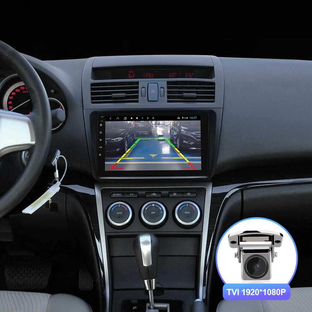 Isudar H53 4G Android 1 Din Авто Радио для Mazda 6 2 3 GH 2007 2012 Автомобильный мультимедийный GPS 8