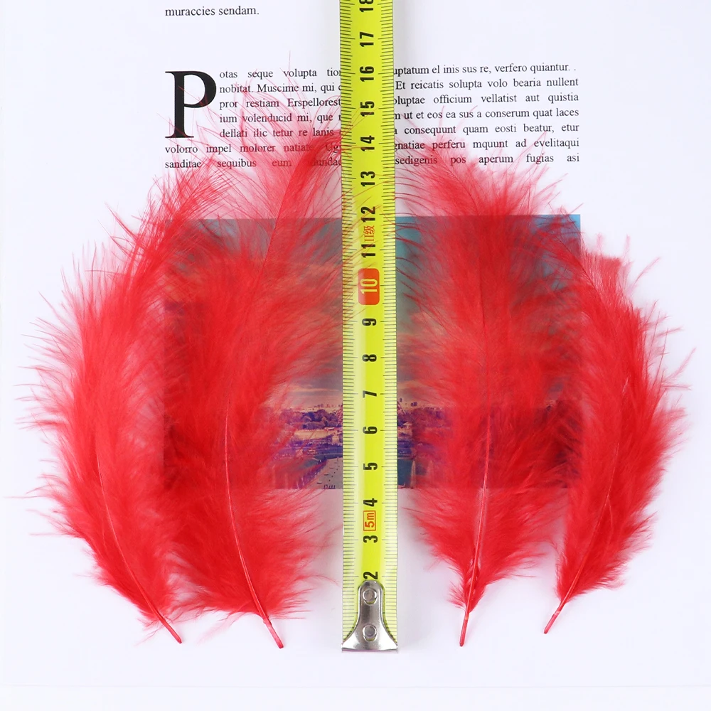 

50PCS Dyed Fluffy Turkey Feathers 10-15CM Natural Marabou Feather For Crafts Wedding Jewelry Decoration Party Accessories Plumes
