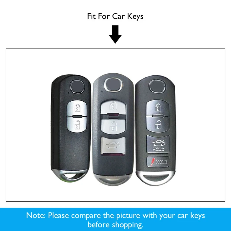 Цинковый брелок для автомобильных ключей чехол Mazda 2 3 5 6 CX-3 CX-5 CX-7 CX-9 MX-5 Miata RX-8