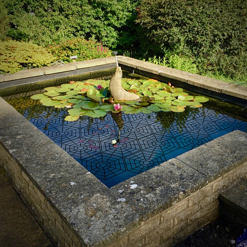 

High Quality Set Plastic Floating Pond Protector Fish Guard Grid Floating Cover Net Floating Pond Guard Garden Supplies