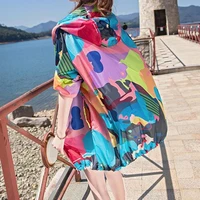 camouflage sunscreen clothing womens short summer 2021 new anti ultraviolet breathable thin coat sunscreen clothing