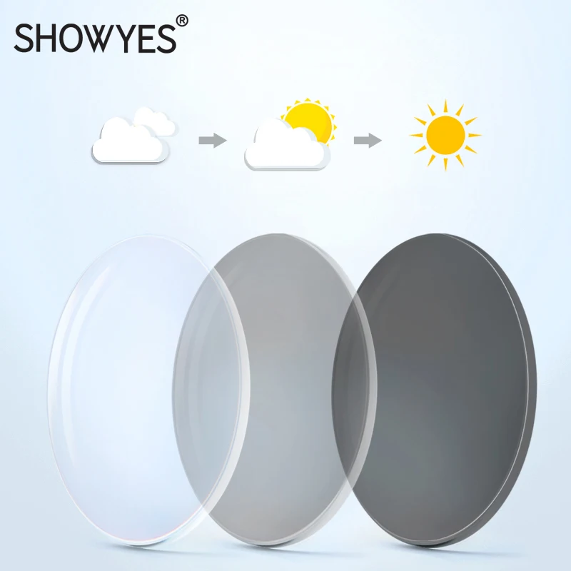 2 шт. фотохромные линзы для очков с индексом 1 61|Очки аксессуары| |