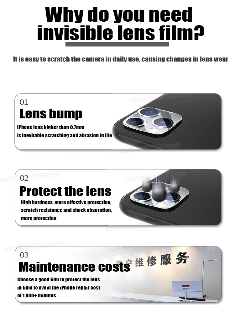 

Lens For iPhone 11 Pro 12 12Pro Max 12Mini 11Pro Tempered Glass Screen Protector Full Camera Cover Accessories Mobile Phone Len