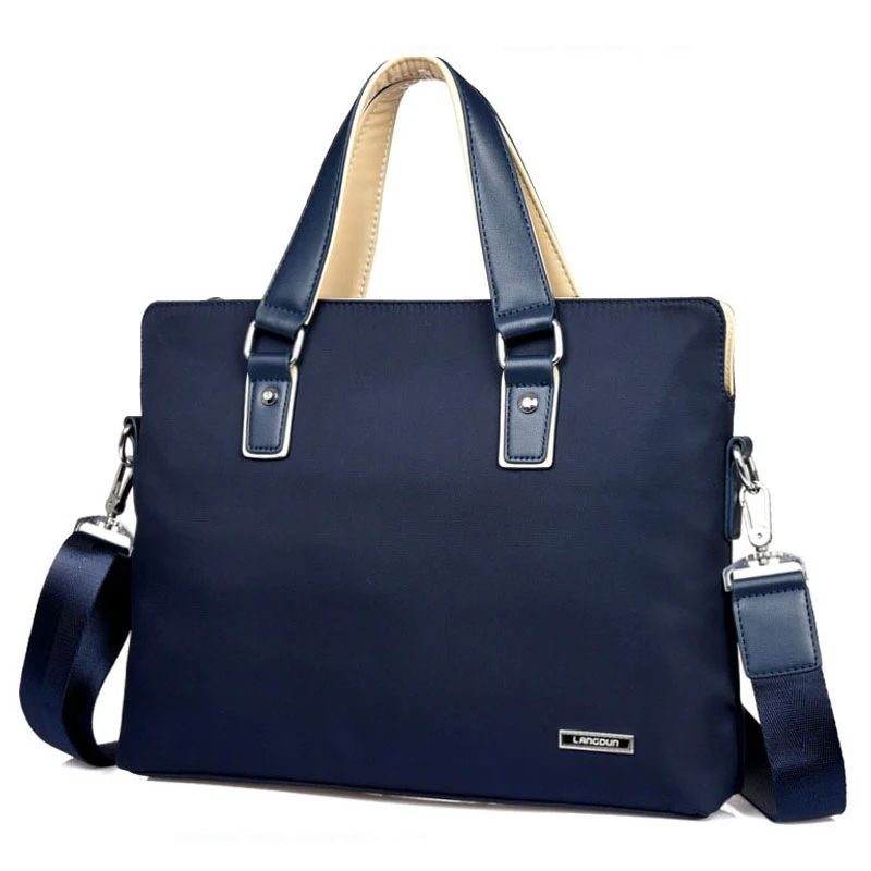 New Men's Shoulder Handbag Material Multi-functional Large-capacity Waterproof Oxford Cloth Computer Business Casual Student Bag