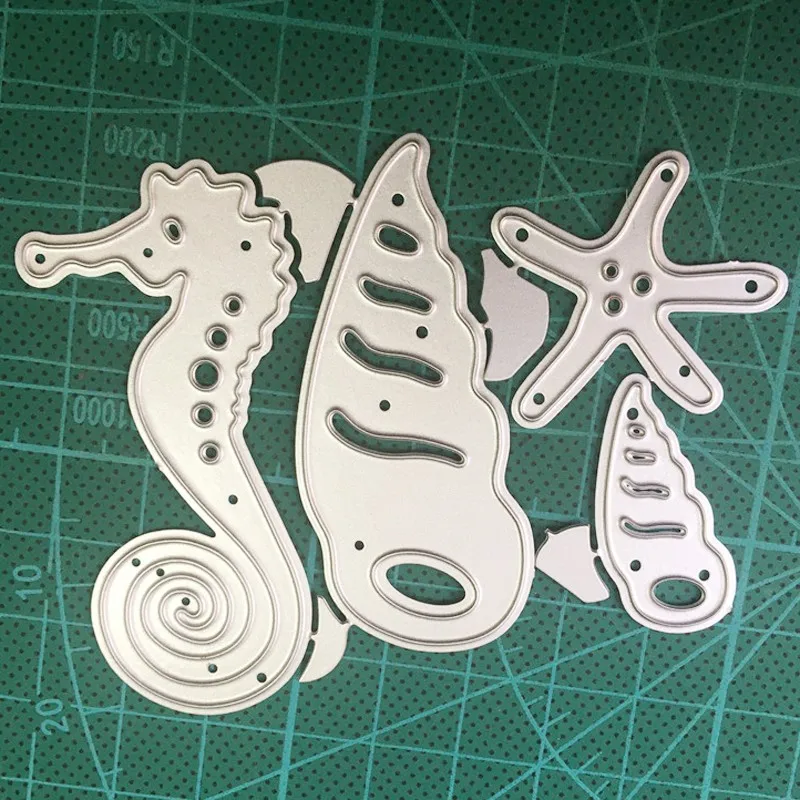 Металлические вырубные штампы ракушка морская звезда коралл форма шаблон для
