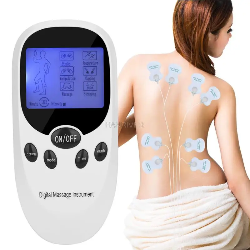 

Body Massager 6 Modes TENS Digital Acupuncture EMS Therapy Device Electric Pulse Muscle Stimulator Pain Relief