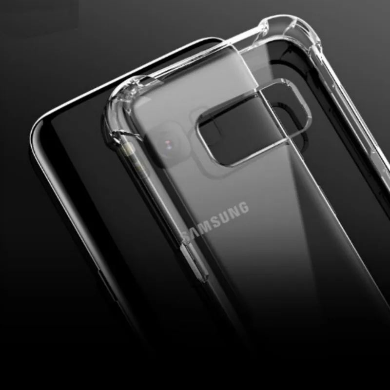 Противоударный Прозрачный мягкий силиконовый чехол для Samsung Galxay A6 A8 Plus A5 A7 J2 Pro 2018