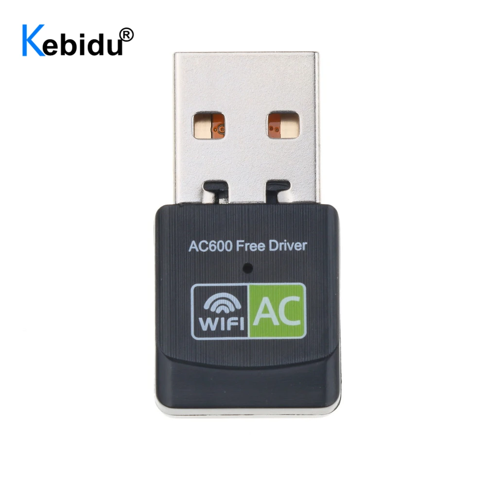 Kebidu USB WiFi адаптер 600 Мбит/с приемник Ethernet сетевой беспроводной для карты AC Dual Band 2 4G