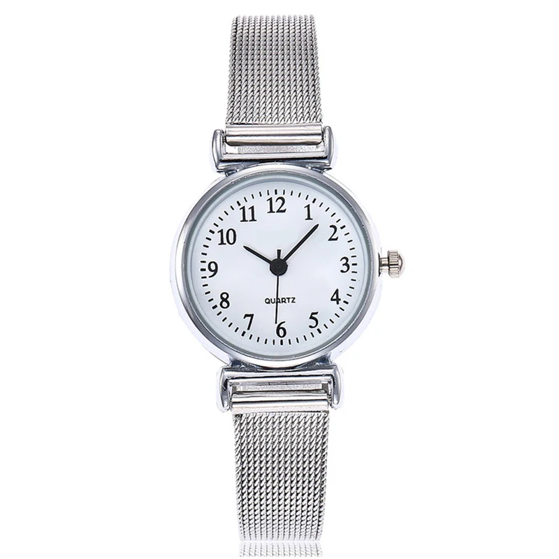 Роскошные винтажные маленькие наручные часы в римском стиле с тонким ремешком из