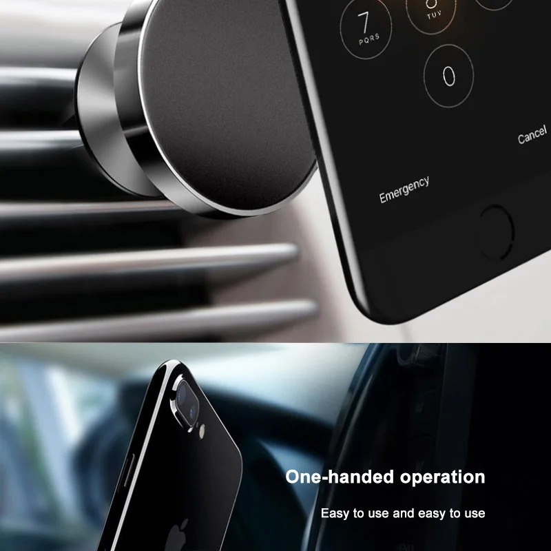 Universal Car Phone Holder 360 Degree Magnetic Air Vent Mount Mobile Smartphone Stand Magnet Support Cell Cellphone in Car GPS