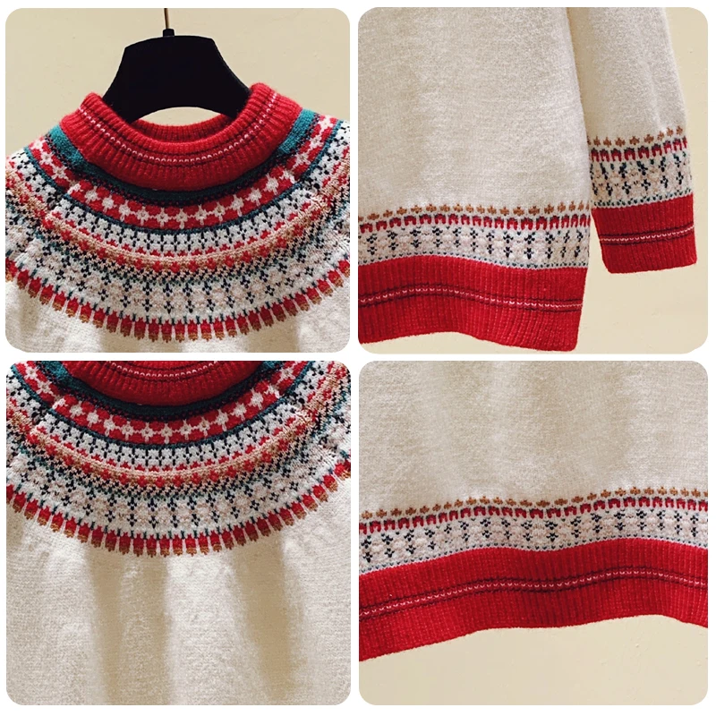 Свитер женский зимний трикотажный с длинным рукавом | Женская одежда