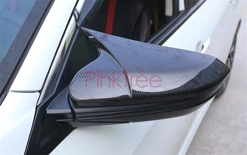 Accessory For Honda Civic 2016 2017 2018 Carbon Fiber Color Chrome Side Door Mirror Cover Car Styling Tuning | Автомобили и