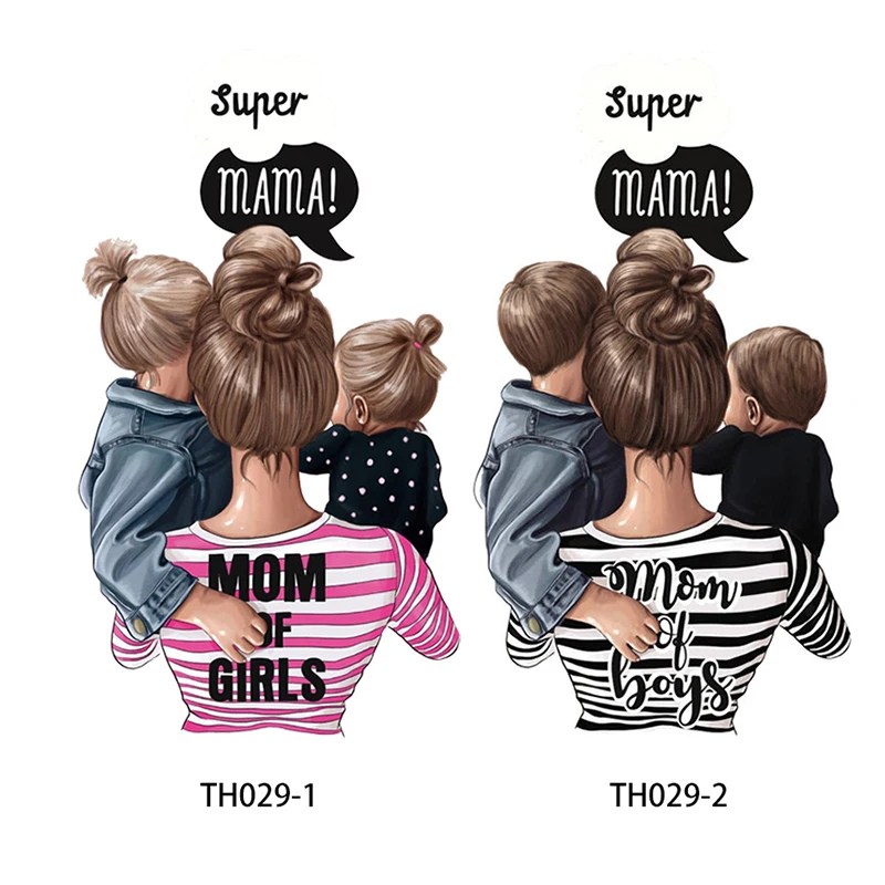 Патчи Super Mama термоклейкие патчи для одежды сделай сам модная футболка