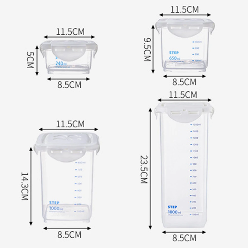 

Storage Cans Sealing Box Tank Food Preservation Container Coarse Cereals Whole Grains Jar Scale Bottle Fresh Pot Dried Fruit Box