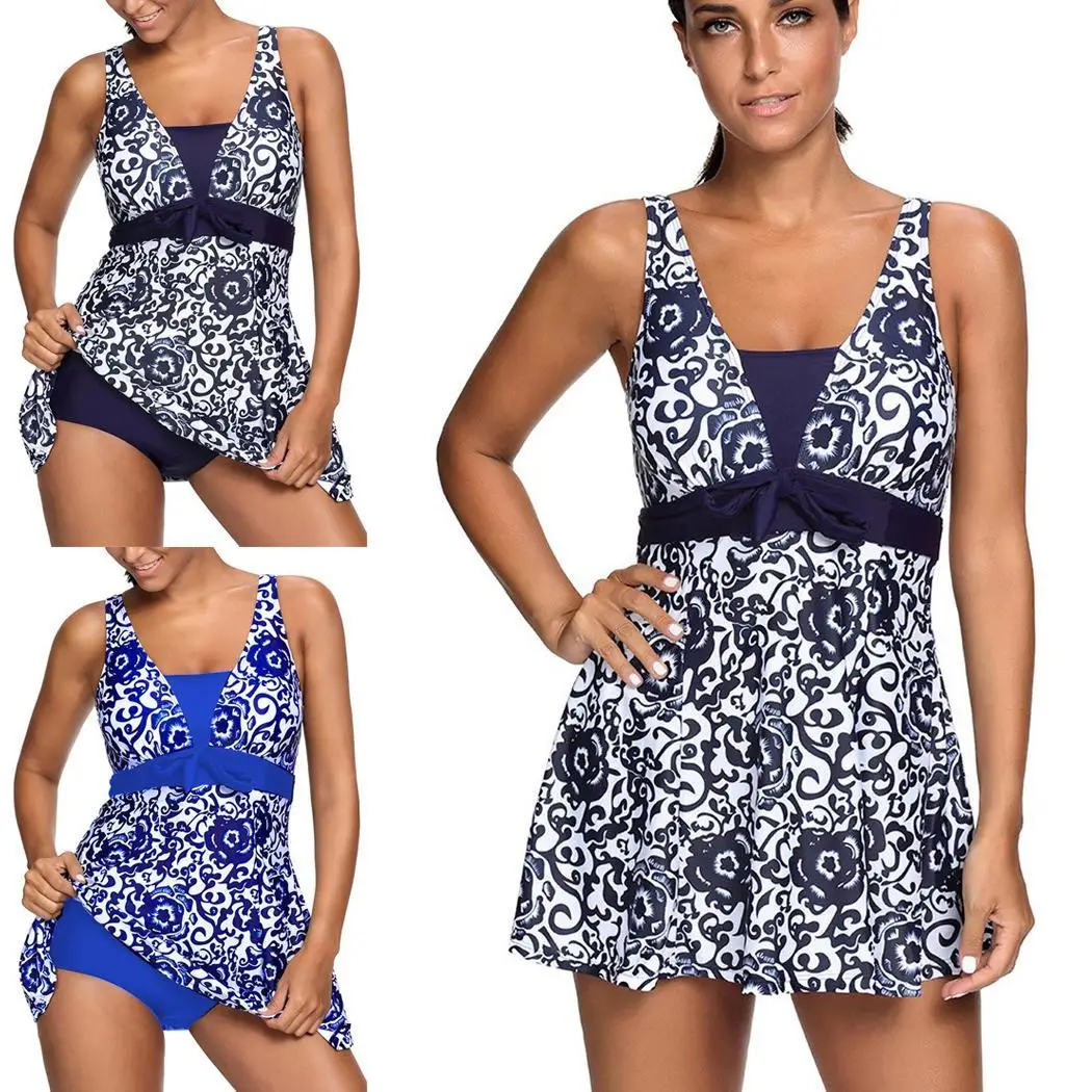 Женские летние купальники с принтом большой повседневный бассейн пляжный