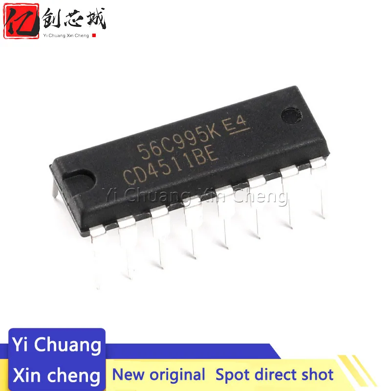 10 шт. CD4511BE DIP16 CD4511 DIP 4511BE DIP-16 HEF4511BP