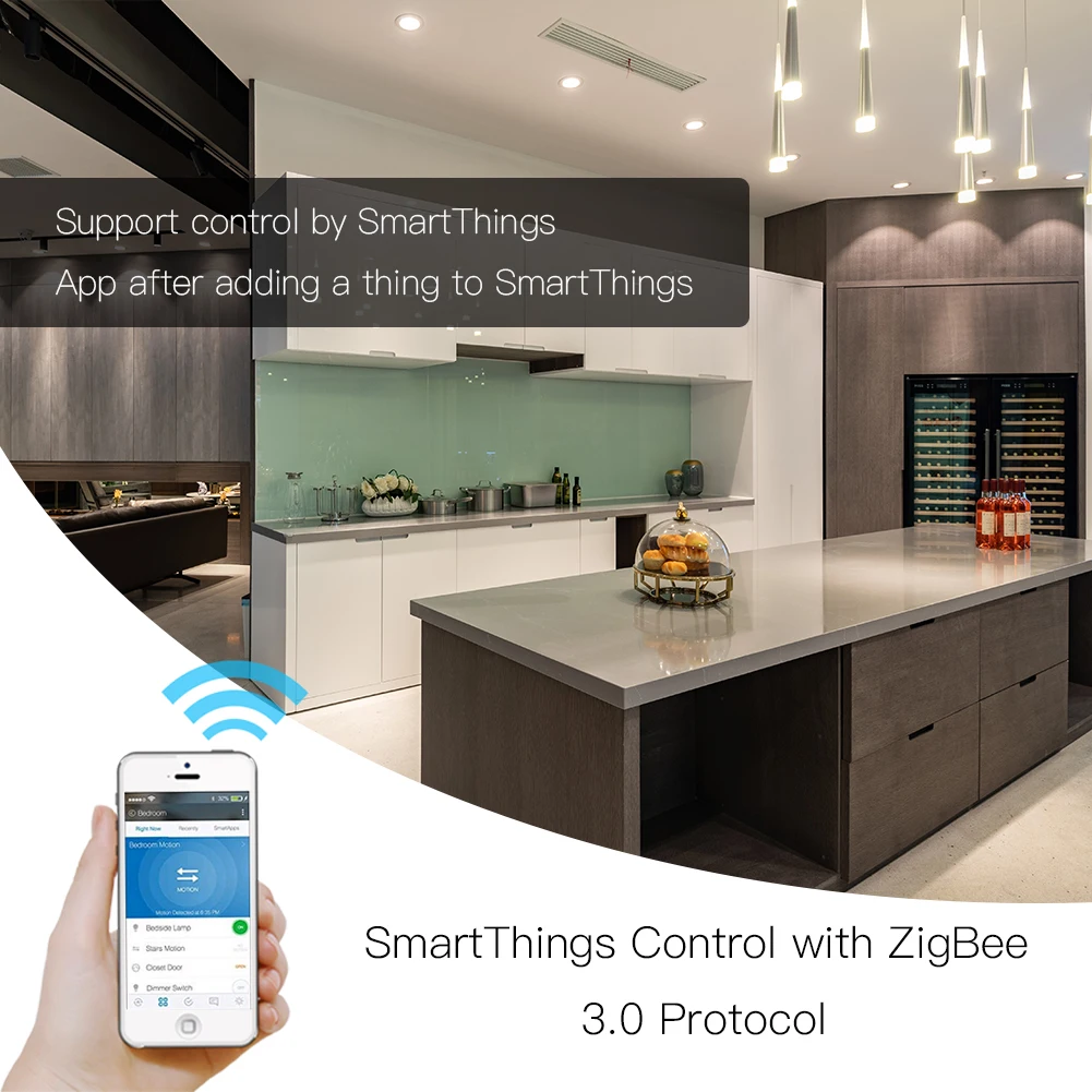 ЕС ZigBee3.0 Dual USB Беспроводной со штепсельной вилкой SmartThings App дистанционного