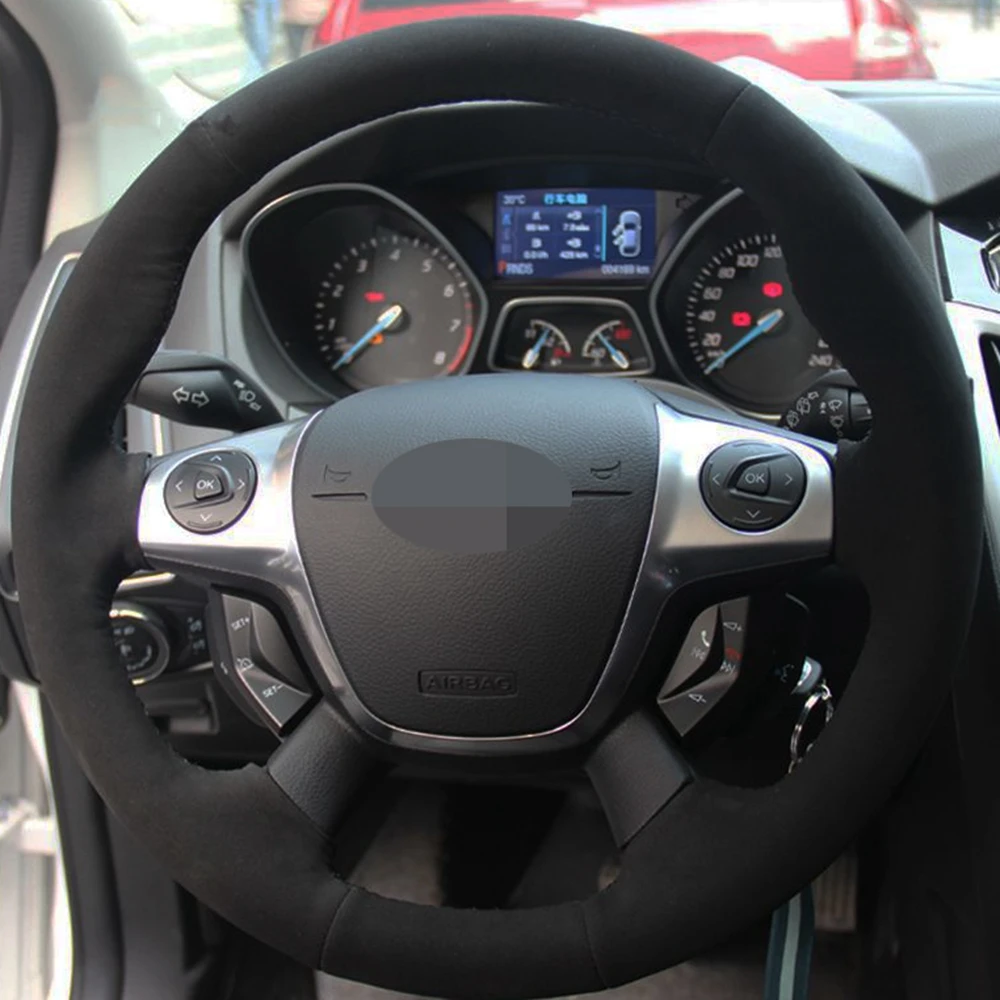 Для Ford KUGA Escape 2013-2016 Focus3 2011-2014 C-MAX 2011-2018 транзит 2013-2014 чехол рулевого колеса