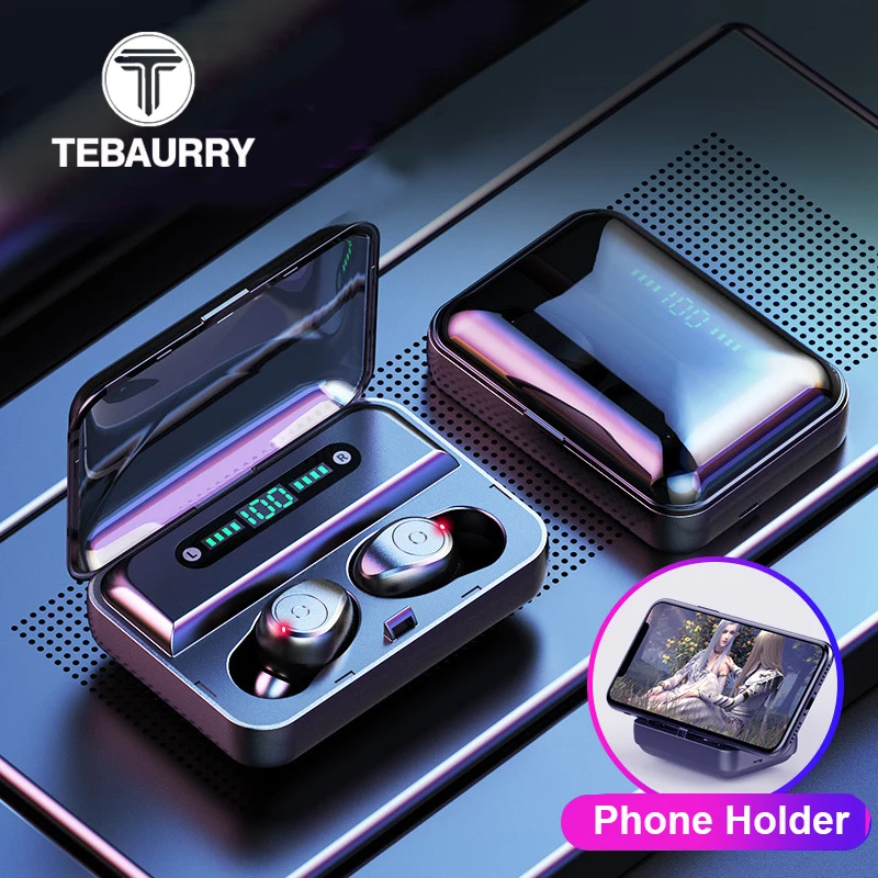 TWS 5,0 Bluetooth наушники 6D стерео беспроводные наушники с Мощный светодиодный дисплей бинауральные микрофон беспроводные наушники для игровой гарнитуры