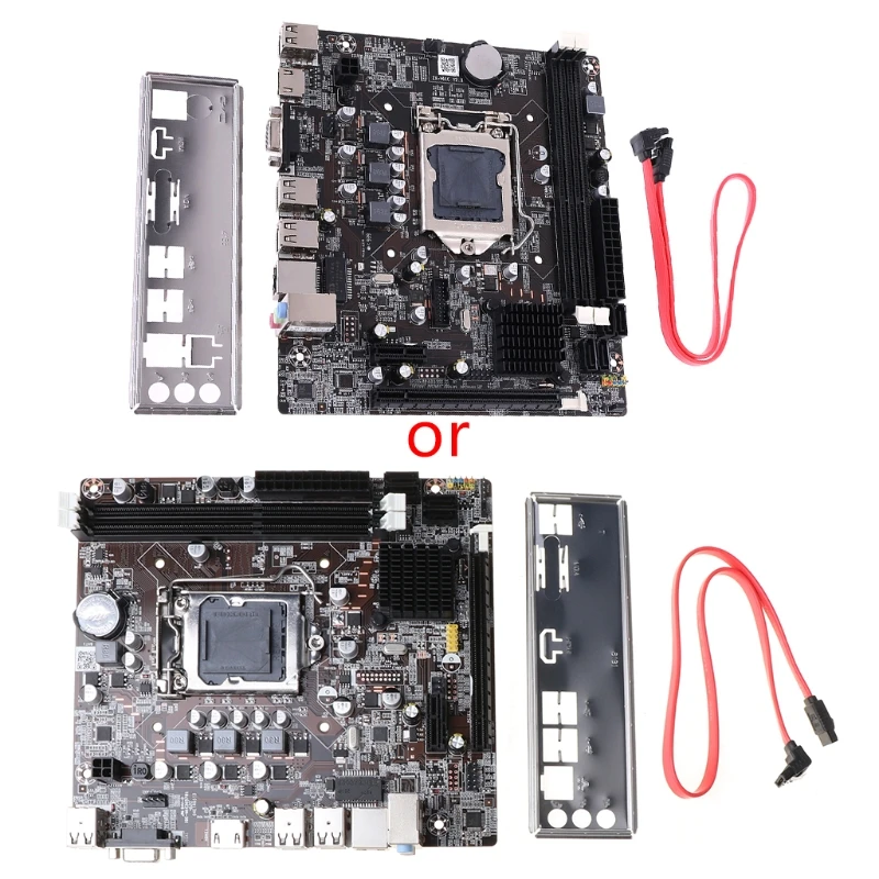 Новая десктопная материнская плата H61 Socket LGA 1155 I3 I5 I7 DDR3 16G uATX UEFI BIOS|Материнские