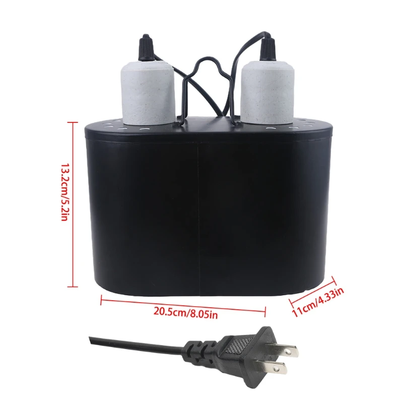 

Ceramic Heat Lamp Black Reptile Emitter Bulb for Pet Coop Heater Chicken Lizard Turtle Brooder Aquarium Snake No Harm