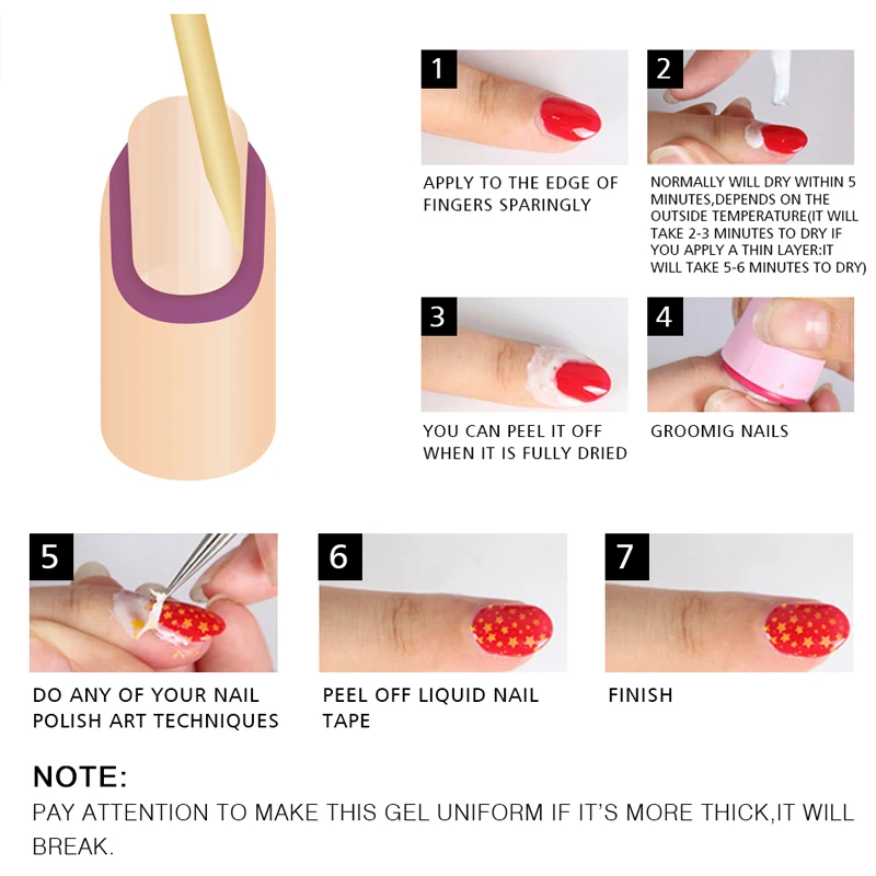 8 мл Антибликовая отшелушивающая клейкая лента для ногтей антифриз жидкая