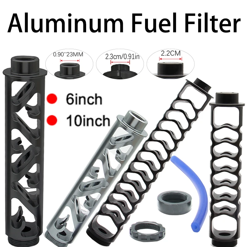 6 дюймов 10 Алюминий топлива ловушка фильтрующий элемент для растворителя Напа 4003