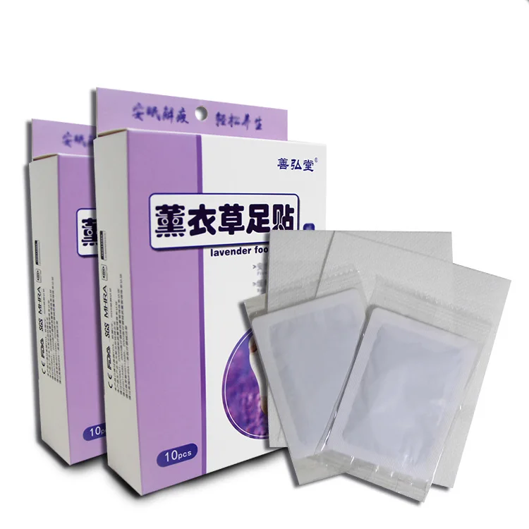 

CN Herb 10 Pcs Lavender Medicament Clearing Damp Beauty Regimen Regulate The Soles Paste Free shipping
