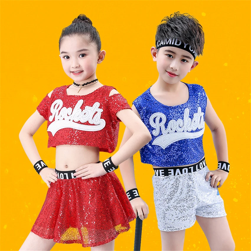 Детская одежда для джазовых танцев костюмы девочек костюм выступлений в стиле