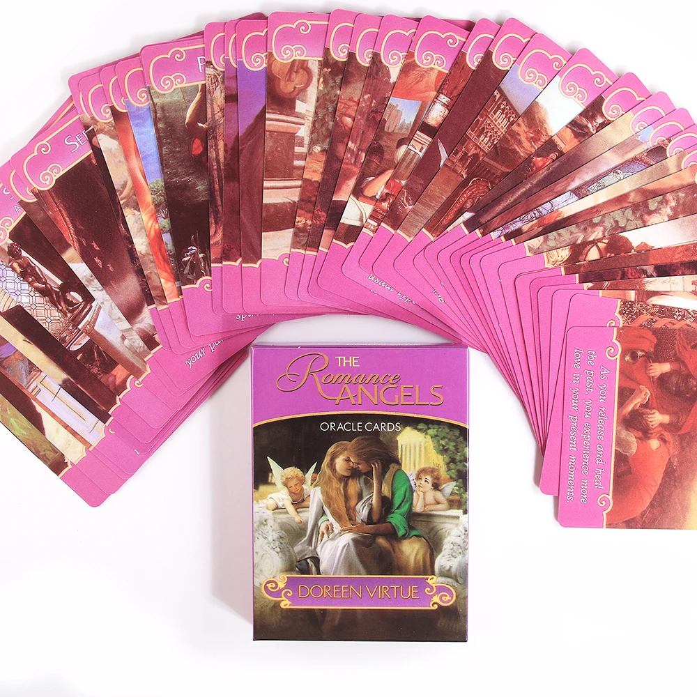 

Романтические карты с ангелами, картами с изображением оракла, развлекательные карточки с PDF руководством