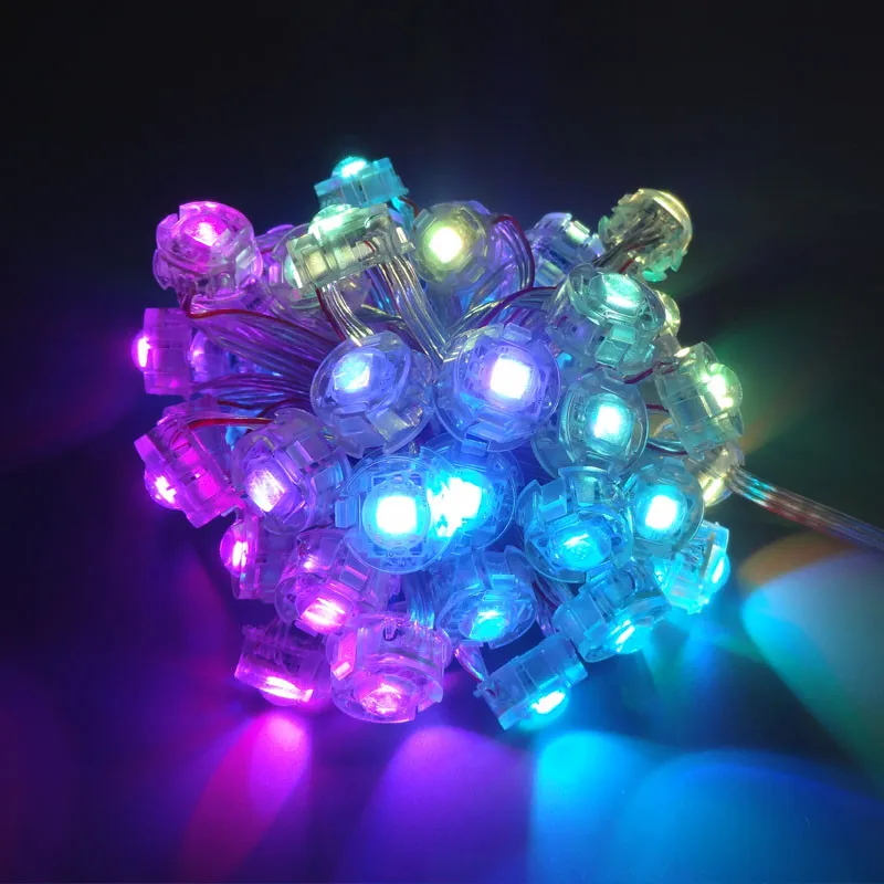 СВЕТОДИОДНЫЙ цифровой пиксельный Точечный светильник ws2811IC SMD5050 LED s диаметр 20 мм