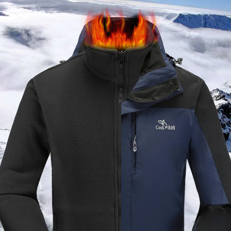 Куртка повар Акула 2020 Мужская Вельветовая стеганая ветровка мужская модная