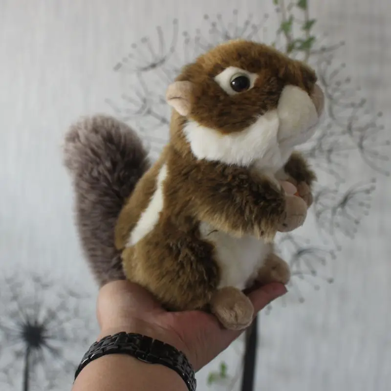 

Candice guo cute plush toy lovely animal emulational brown squirrel big tail soft stuffed doll girl boy birthday Christmas gift