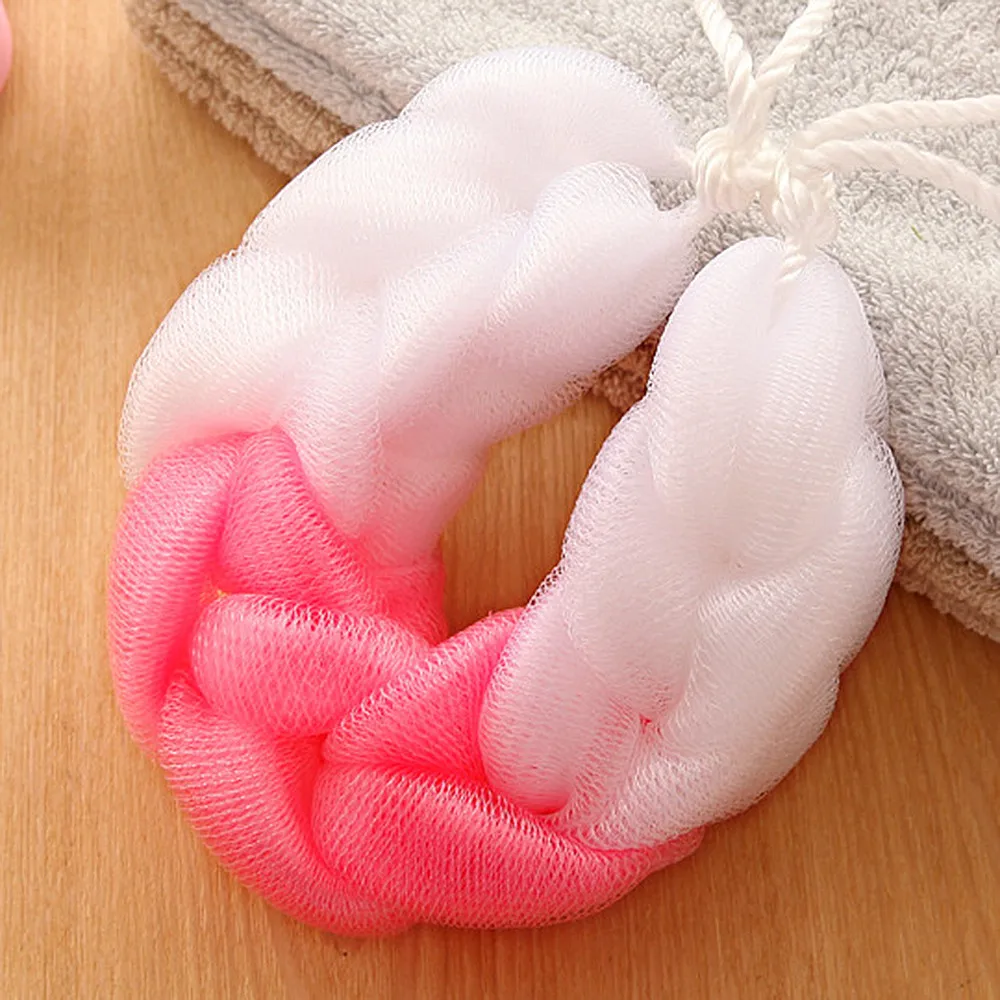 1 шт. щетка для душа из волокна и губки Отшелушивающий шар ванны скраб уход за