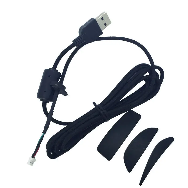 

Новинка Высокое качество 2 м LG G9X G9 мышь USB-кабель/линия/провод и 1 набор ножек для мыши/плетеный провод для коньков змеиная линия
