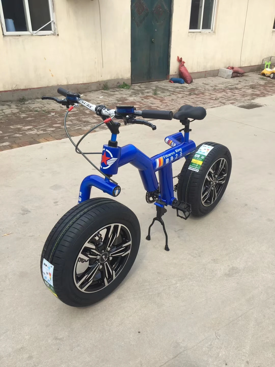 

High quality Mountain bike 14 inch shock absorber bicycles Dual disc brakes of the bike Free Shipping outdoor Sports Exercise
