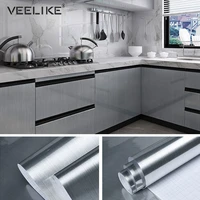 silver pvc shelf liner self adhesive wallpaper for kitchen appliance decorative vinyl film refrigerator dishwasher contact paper