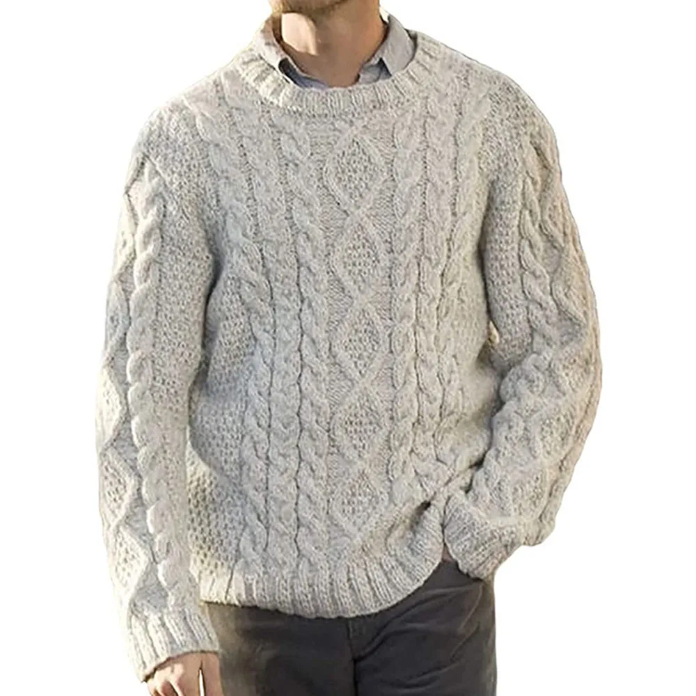 Повседневный мужской свитер в западном стиле новинка сезона осень-зима 2021