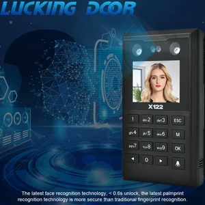 2 8 inch tcpip face recognition access control 125khz rfid keypad system software biometrics password free global shipping