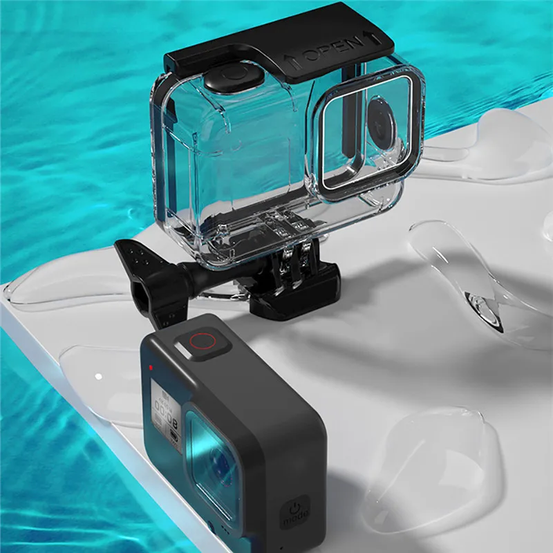 Черный дорожный Чехол для GoPro 8 набор спорта на открытом воздухе протектор экрана