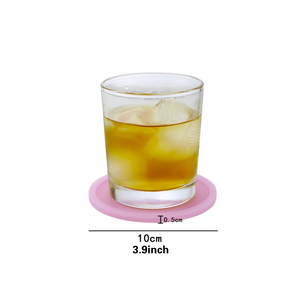 Светящиеся силиконовые подставки термостойкий Коврик для чайной чашки 3 9 дюйма