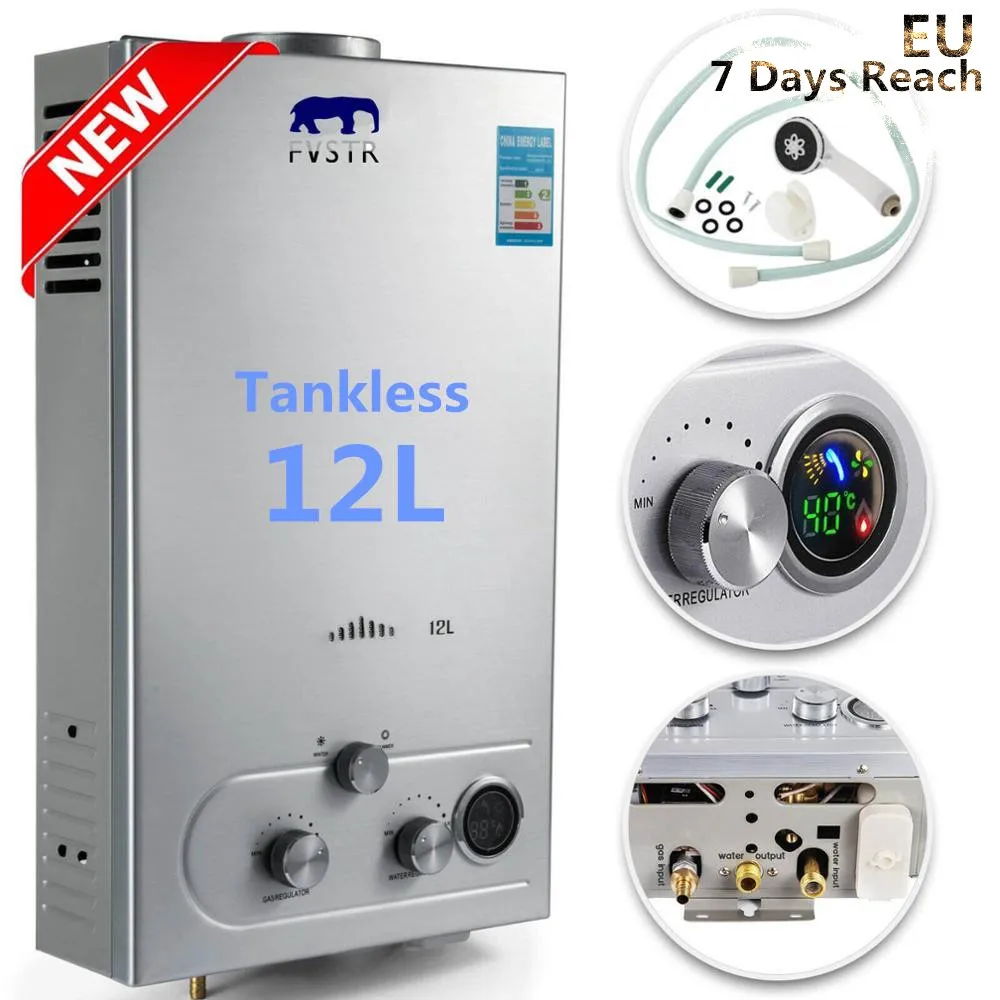 12l Lp tankless LPG water heater Gas Instant Hot Water Heater Lpg Propane Stainless Tankless Wash Shower Boiler 100% Quality 5S