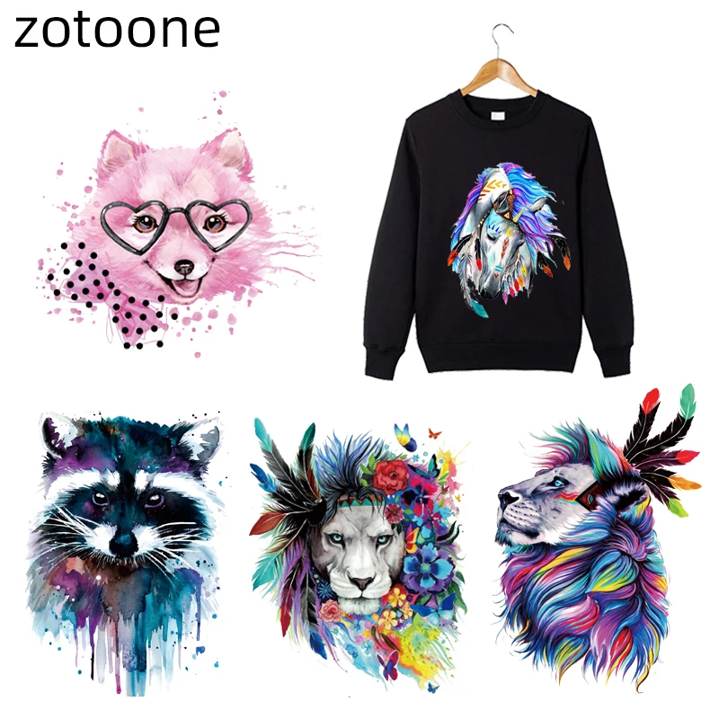 Виниловые теплопереводные наклейки ZOTOONE Переводные коробки с животными для