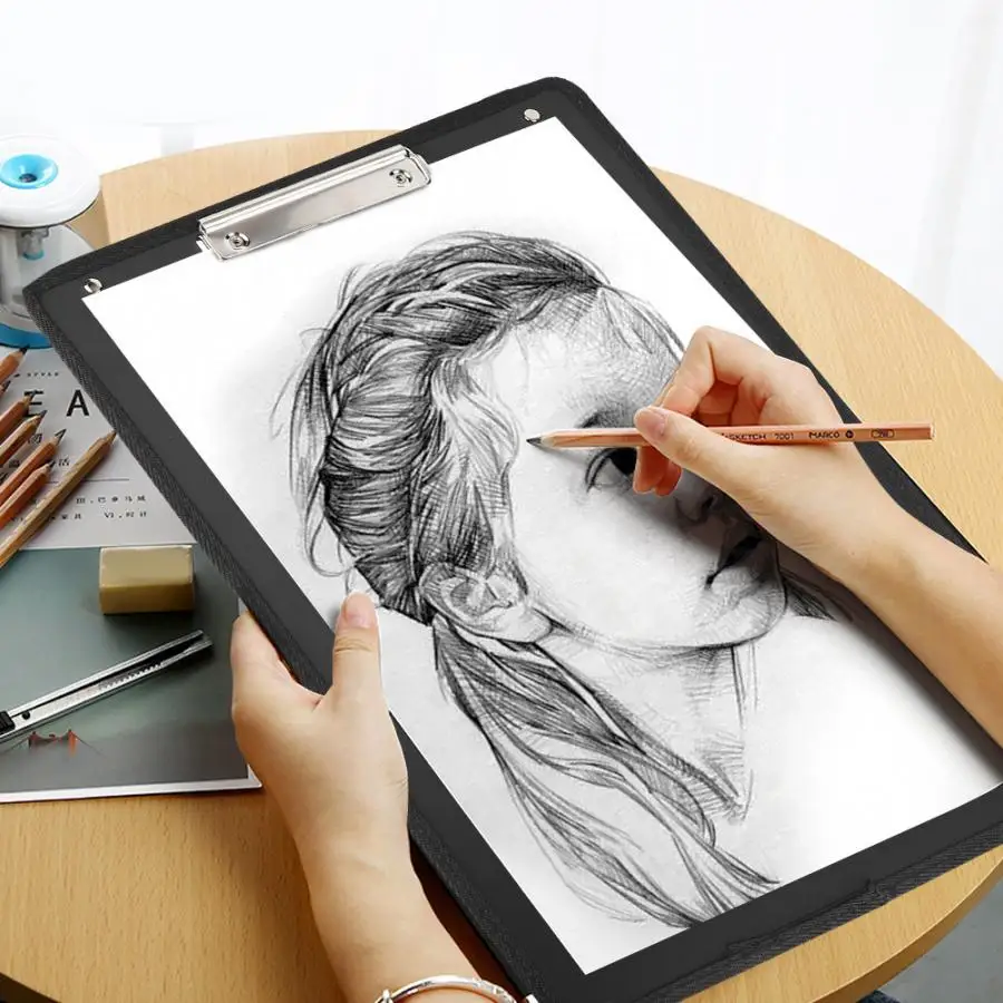 Черная водонепроницаемая 8K эскизная доска для путешествий с одним плечевым