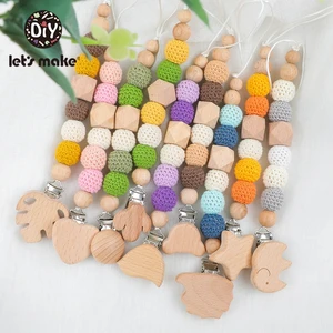 1 шт., деревянная подвеска для пустышки с сумочкой