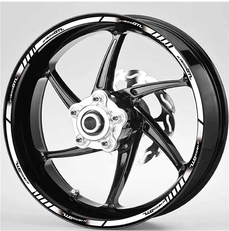 

High Quality Motorcycle Full Coverage 20 Strip Tyre Sticker Rim Outer Reflective wheel Decoration Decal For KAWASAKI Z1000 z1000