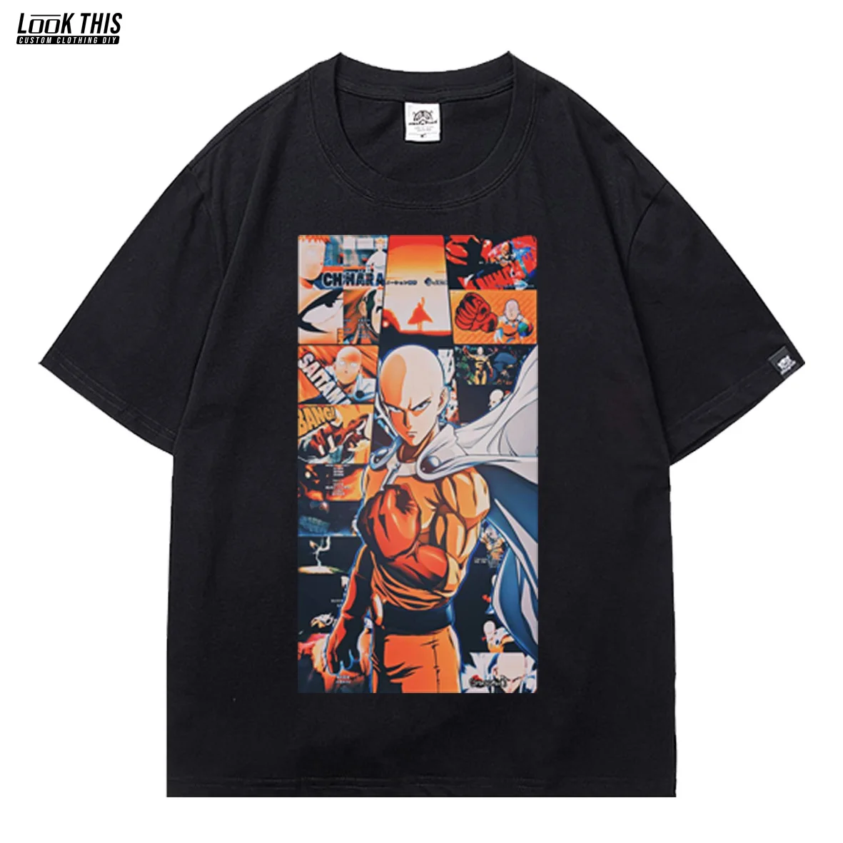 

Funny One Punch Man Anime Print Tops & Tees Women's T-shirt E Girl Y2k Streetwear 2021 Summer Manga Short Sleeve T-shirts