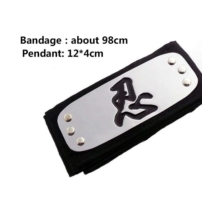 

Wholesale Anime Leaf Village Ninja Headband Kakashi Sasuke Uchiha Itachi Prop Headwear Armband Accessories
