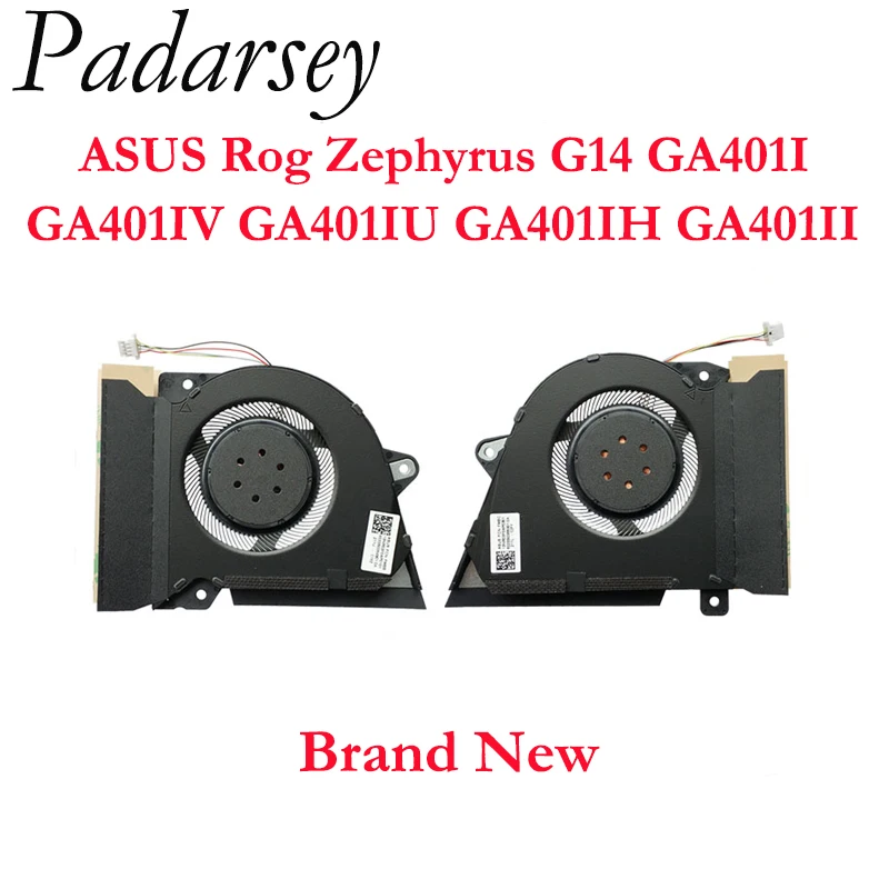 

Pardarsey Replacement New CPU Cooling Fan w/GPU Cooler Set for ASUS Rog Zephyrus G14 GA401I GA401IV GA401IU GA401IH GA401II